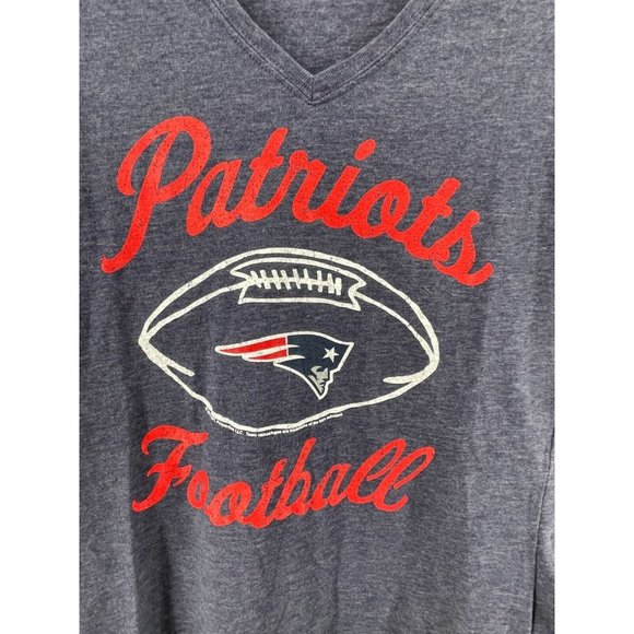 New England Patriots Football NFL Team Apparel Women's Blue Tee T Shirt Size S - Picture 3 of 8